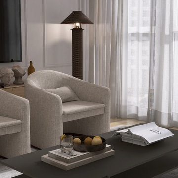 Sophisticated Minimalism - Wohn- & Esszimmer mit zurückhaltendem Stilbewusstsein