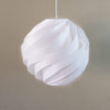 11.8'' White Globe 1-Light Pendant