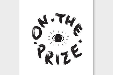 Eyes on The Prize White Art Print by W&AP