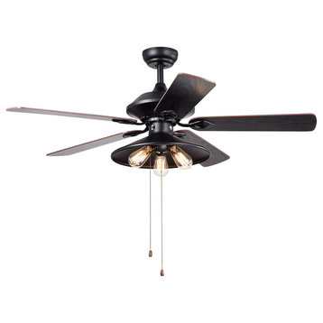 Upille 3-light 52-inch Ceiling Fan (includes Edison Bulbs)