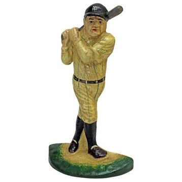 The Greatest Baseball Player Cast Iron Bookend and Sculptural Doorstop