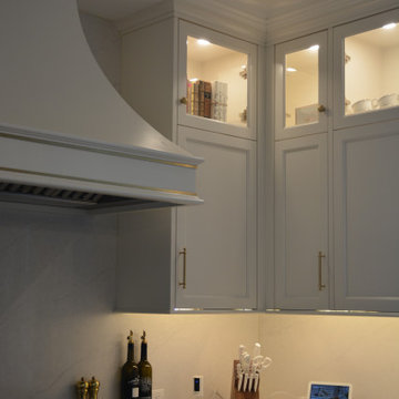 Luxury Custom Kitchen Renovation With Brass Inlays & Hidden Butler Pantry | Cali
