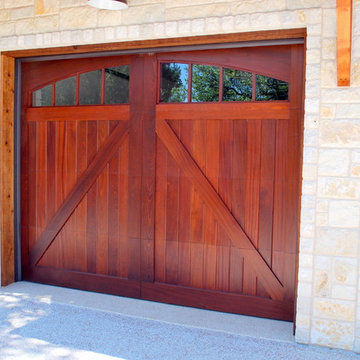 Sapele Mahogany Carriage House Garage Doors