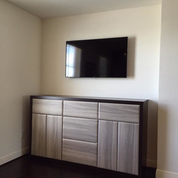 Custom Storage Space and Media Unit - Campania Elm