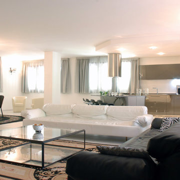 OPEN SPACE BIANCO E NERO | 180 mq