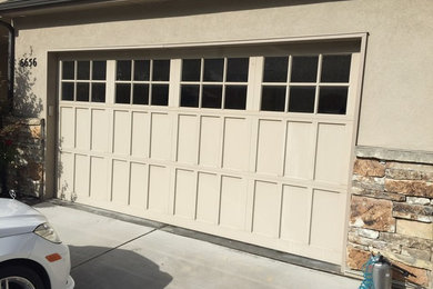 Carport - mid-sized traditional attached three-car carport idea in Salt Lake City