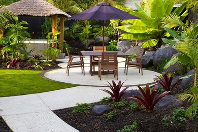 Design ideas for a tropical garden in Auckland.