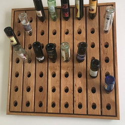 Wine Riddling Rack, White Oak - Accent Chests And Cabinets