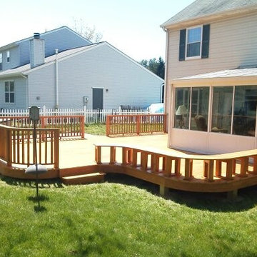 custom curved wood deck