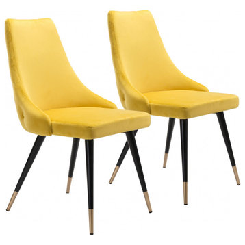 Piccolo Dining Chair, Set of 2 Yellow