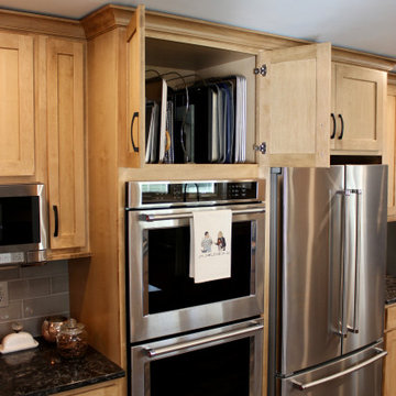 Quad Cities Kitchen Remodel with Great Storage and Maple Cabinets