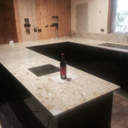 Tajmahal Gold Granite benchtop - Kitchen Benchtops