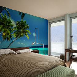 Tropical Mural in Bedroom - Home Decor