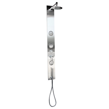 BOANN 8" Rainfall Shower Head In-Wall Shower Panel