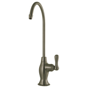 Kingston Reverse Osmosis System Filtration Water Air Gap Faucet, Antique Brass