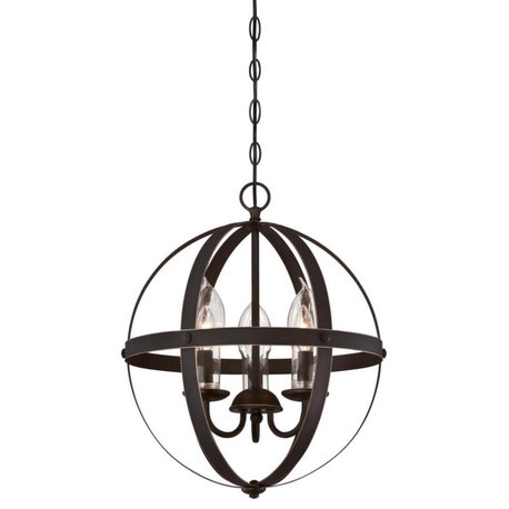 Westinghouse 6360600 Stella Mira 3 Light 15"W Outdoor Taper - Oil Rubbed Bronze