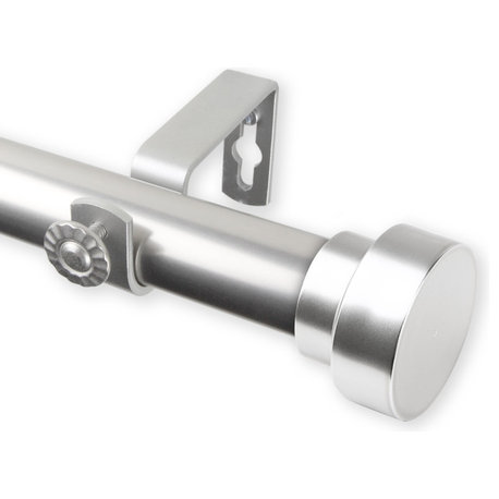 Bonnet 1" Curtain Rod, Satin Nickel, 120-170"