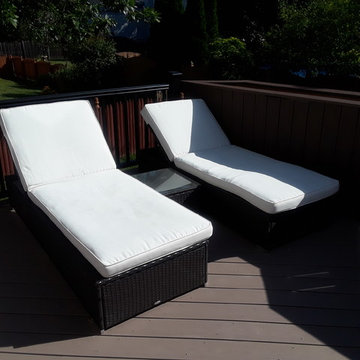 Spacious Timber Tech Deck with Pergola in Plainfield, IL