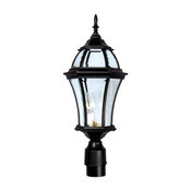 Plantation Post Mount Light, Black