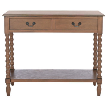 Thelma 2 Drawer Console Table Brown