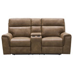 Abbyson Living - Lachlan Fabric Reclining Loveseat, Camel - Take comfort to the next level in your living room with Abbyson's Lachlan Reclining Loveseat. The steel reclining mechanisms allow you to change positions for the luxurious comfort you deserve.