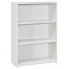 Bookshelf, Bookcase, 4 Tier, 36"H, Office, Bedroom, Laminate, White