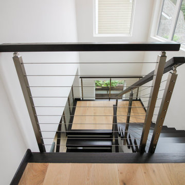 Project #70 | Open-Riser Staircase with Cable Railing