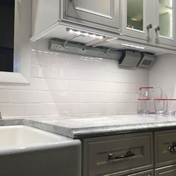 adorne® Modular Track, adorne® Control Box with Paddle Dimmer with GFCI Outlet,