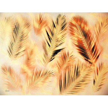 "Red Palms" by Paul Laoria, Giclee Canvas Wall Art, 20"x26"