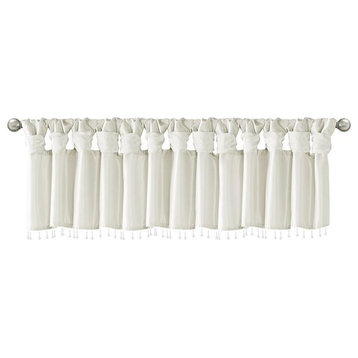 Lightweight Faux Silk Valance With Beads, MP41-4453