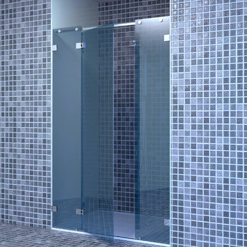 1 fixe - 1 porte glace-glace 180° - 1 fixe – 1 raidisseur parallèle carré ou ron