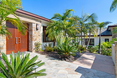 Inspiration for a coastal home design remodel in San Diego