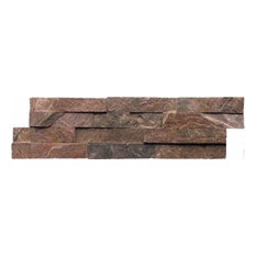 6x24 Split Face Copper Ledger Panel Quartzite Tilie