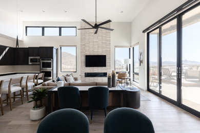 Inspiration for a contemporary living room remodel in Phoenix