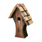 Woodpecker Shaped Handmade Wooden Birdhouse by Woodpeckers - Modern ...