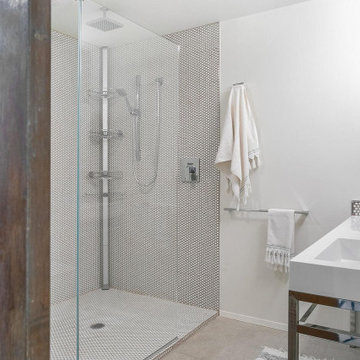 Modern His and Hers Bathroom Remodel in Hacienda Heights, CA