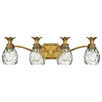 Hinkley Plantation 5314Bb Four Light Vanity, Burnished Brass