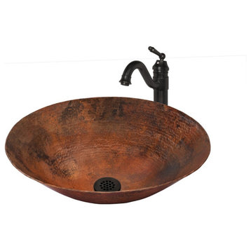 Novatto NSFC-CV003NA359ORB BILBOA Copper Vessel Sink - Oil Rubbed Bronze