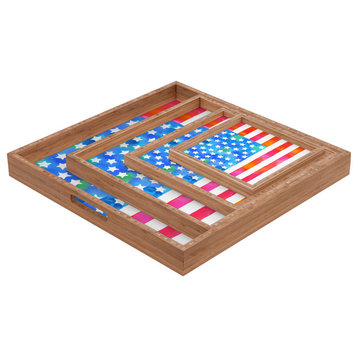 Betsy Olmsted Old Glory Patriot Square Tray