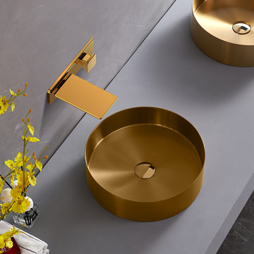 Modern Basin House Guest Sink Kitchen Professional Wash Roun