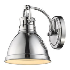 Duncan 1-Light Vanity Fixture, Chrome, Chrome/Chrome