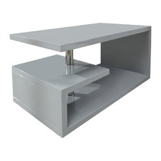 Polar High-Gloss LED Coffee Table, Grey