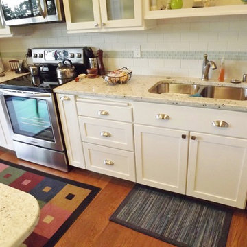 White Shaker Kitchen with a Beach Feel - Camano Island