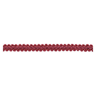 DecoPro Passamaneria Francese Gimp Treccia Color Rosso Intenso - Larghezza 1,27 Cm, Venduta A Metri (0,9 M = 91 Cm)