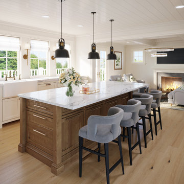 3D Kitchen Rendering – Interior Visualization