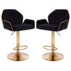 Set of 2 Modern Home Luxe Tesla Contemporary Adjustable Barstool/Bar Chair with