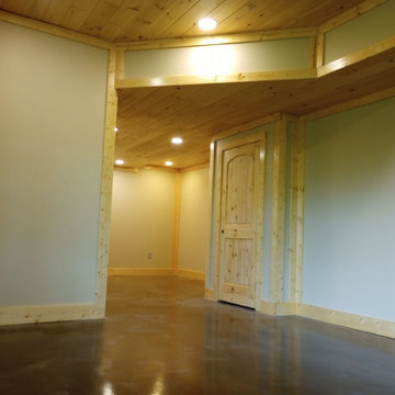 Rustic Cabin Basement Addition in Townsend