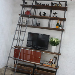 Dierdre Steel, Reclaimed Scaffolding Board Media & Shelf Unit - TV Stands & Units