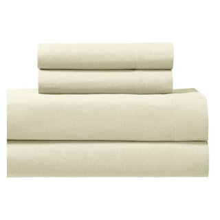 Royal Tradition Split King Adjustable Bed Sheets Bamboo Hybrid Ivory