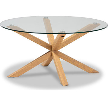 Lida Coffee Table - Clear, Natural
